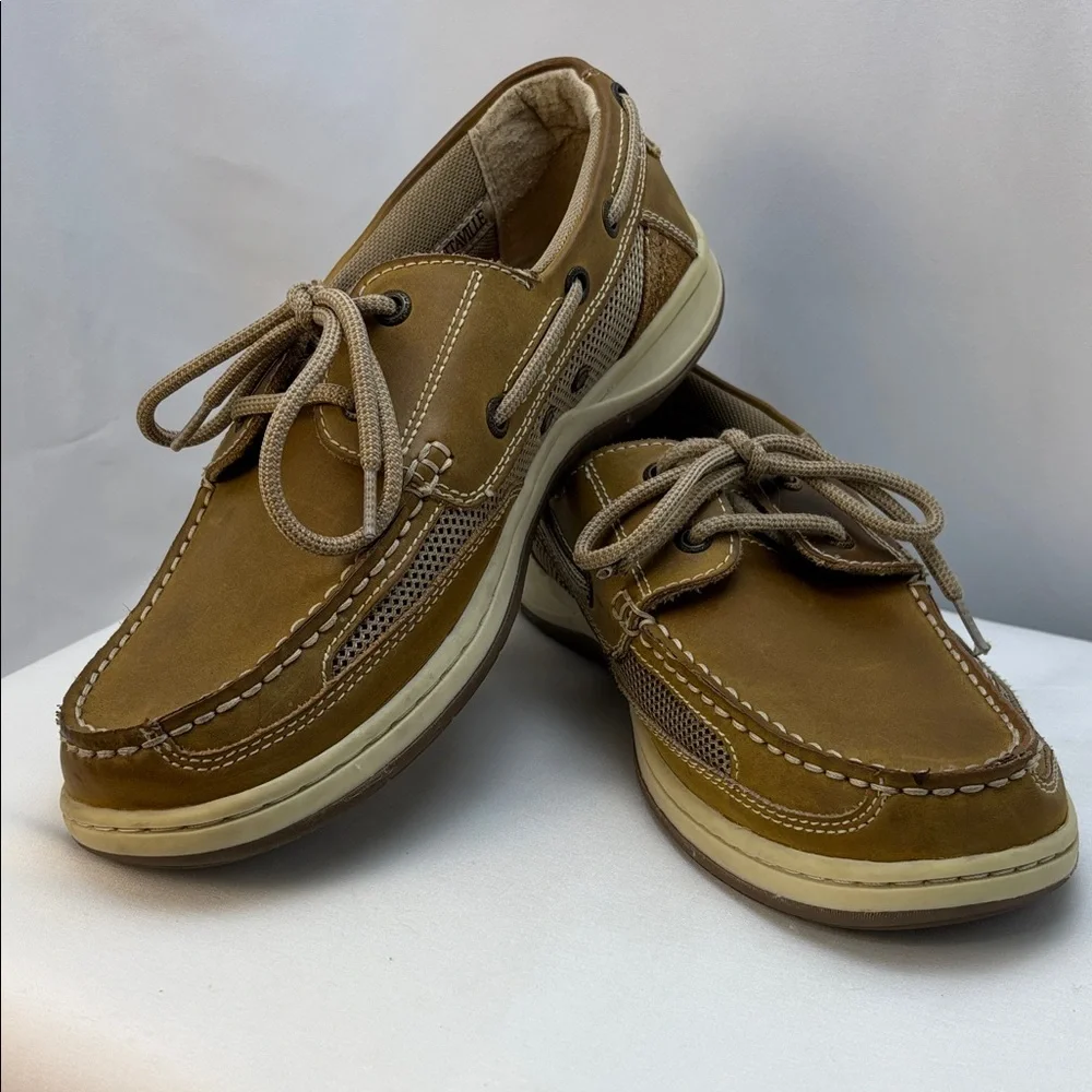 Margaritaville‎ Men's Sz10 Tan Anchor/Deck Leather Casual Shoes